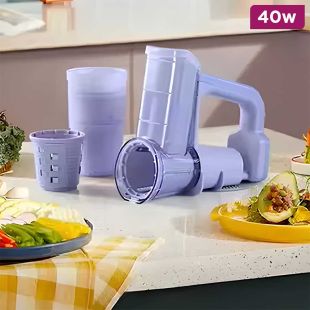 40W Rechargeable Food Chopper with 3 Blades