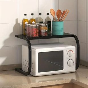 Stainless Steel Multifunctional Microwave Stand with Shelf 59×35×35cm
