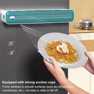 Magnetic ABS Kitchen Wrap Dispenser with Cutter