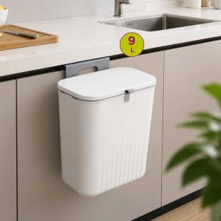 Hangable Trash Bin with Sealed Lid 9L