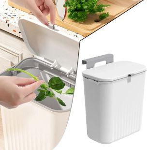 Hangable Trash Bin with Sealed Lid 9L