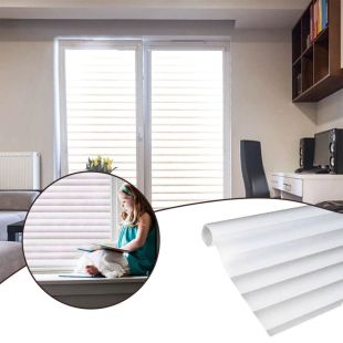 Removable Striped Window Shading Film 120x100 cm
