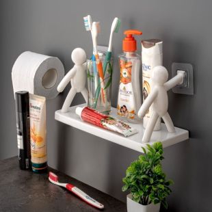 Floating Bathroom Wall Mounted Shelf 13 x 33 x 14 cm