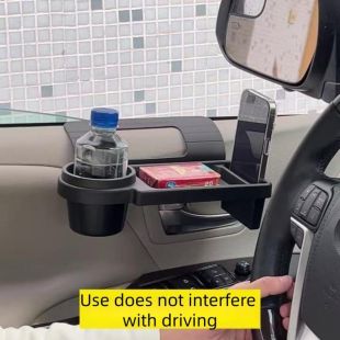 Car Window Side Storage Organizer with Phone Holder and Cup Holder