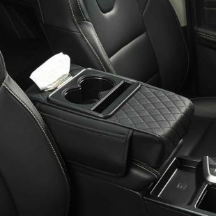 Car Armrest Cover with Cup Holders, Tissue Holder and Phone Stand