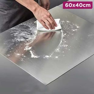 Double-Sided Stainless Steel Cutting Board 60 × 40cm
