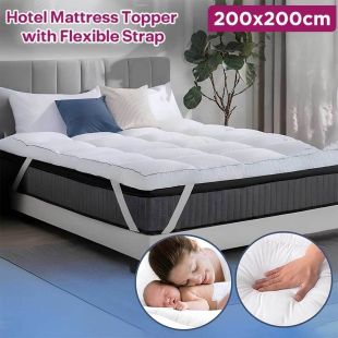 Cotton Hotel Mattress Topper 8cm 200×200cm