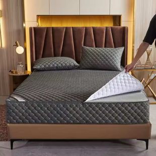 غطاء مرتبة مبطن بسحاب 200&times;220+25 سم