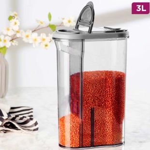 3L Airtight Food Storage Container with Dual Spout Lid