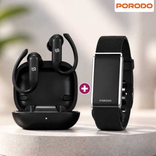 سوار تتبع لياقة ذكي وسماعة أذن لاسلكية من Porodo