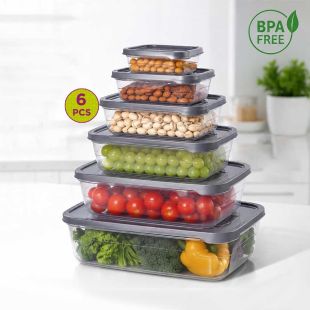 Food Storage Containers Set of 6 with Lids