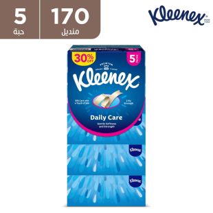 كلينكس - مناديل العناية اليومية - 5 × 170 منديل