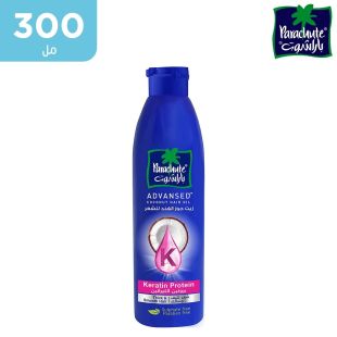 باراشوت - زيت الشعر أدفانسد بروتين الكيراتين وجوز الهند - 300 مل
