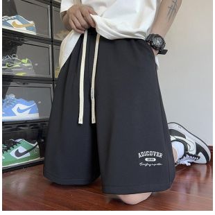 شورت رياضي فضفاض كاجوال بتصميم أمريكي للرجال