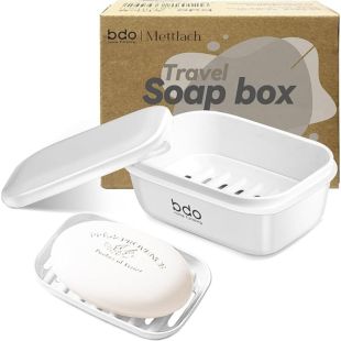 Soap Storage Case with Secure Lid and Drainage Layer by BDO