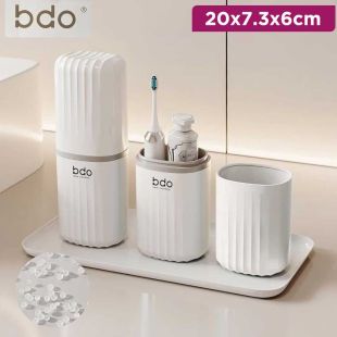2-in-1 Travel Toothbrush and Toothpaste Case by BDO
