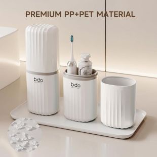 2-in-1 Travel Toothbrush and Toothpaste Case by BDO