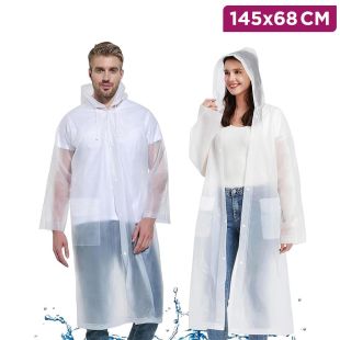 Gerhannery Waterproof Poncho with Pocket 1 Pc