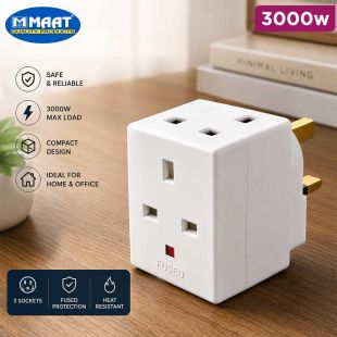 3 Way Electrical Adaptor 3000W