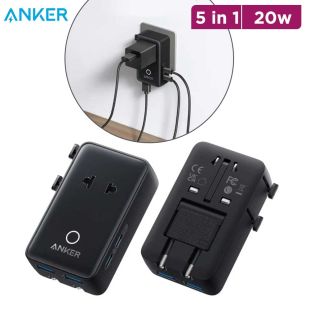 Anker Nano 20W 5 in 1 Universal Travel Adapter