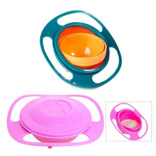 Anti Spill 360 Rotating Bowl for Kids