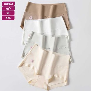 ملابس داخلية بخصر عالٍ من القطن مضاد للبكتيريا للسيدات