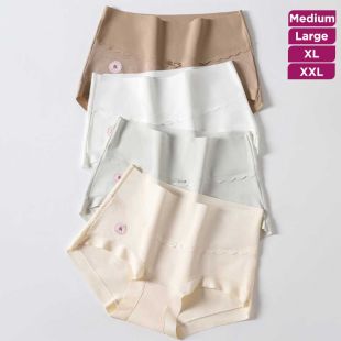 Antibacterial Cotton High Waist Underwear For Women