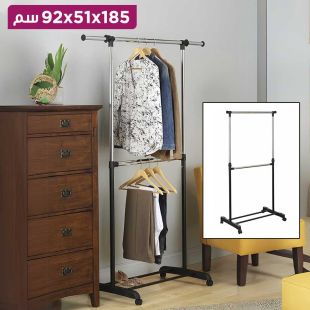 علاقة ملابس قابلة للتعديل مكونة من طبقتين من Whitmor