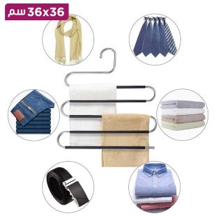 شماعة بنطلون مضادة للانزلاق شكل S