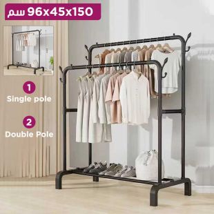 رف تعليق ملابس معدني 150 × 45 × 96 سم