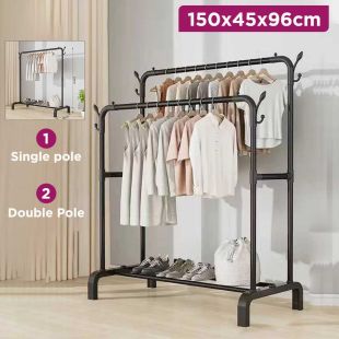 Metal Cloth Hanger Rack 150 x 45 x 96 cm