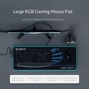 RGB Gaming Mouse Pad 80 × 30 × 0.4 cm by ORICO