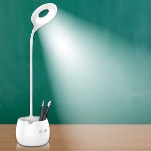 Rechargeable Study Led Desk Table Lamp with Pen Holder USB Charging Touch Contro