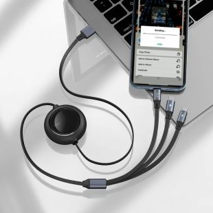 كيبل USB إلى Lightning +Type-C + Micro من Baseus