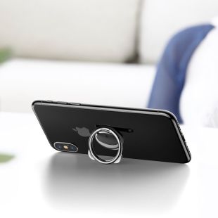 Baseus Finger Metal Grip Phone Ring Holder - Black