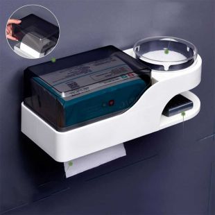 علبة مناديل بلاستيكية تثبت على الحائط