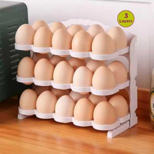 3 Layers Folding Egg Storage Box 24 Eggs