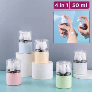4 In 1 50ml Refillable Travel Bottle Set