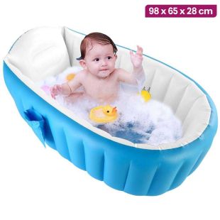 Portable Folding Inflatable Baby Bath Tub 98 x65 x 28 cm