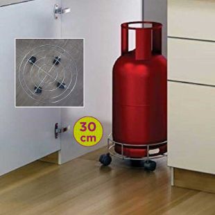 Gas Cylinder Stand with Wheels