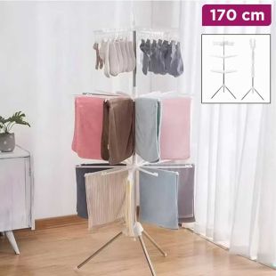 Foldable Vertical Laundry Dryer 3 Levels 170 cm