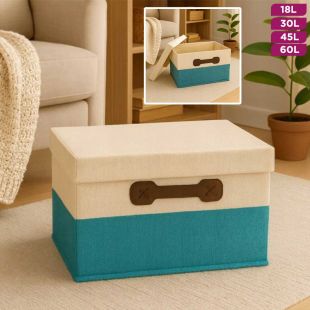 Fabric Storage Box Organizer with Lid