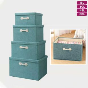 Fabric Storage Organizer Box with Lid