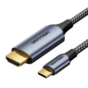 كيبل USB-C إلى HDMI دقة 4K بطول 1.8 متر من Vention