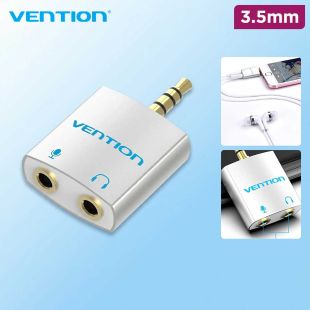 Vention 4 Pole 3.5mm Male to 2 x 3.5mm Female Audio Adapter