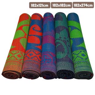 Plastic Foldable Floor Mat Assorted Colors