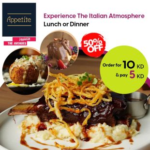Savor Authentic Italian Cuisine with a Delightful Dining Experience from Appetite Restaurant and Café