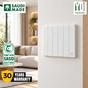 Yadian 6 Gang 1 Way Switch Piano - White