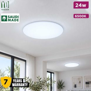 Surface Mounted Frameless Panel Smd Downlight 24W 6500K - Made in Saudi Arabia with 7 Years Warranty