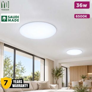 Surface Mounted Frameless Panel Smd Downlight 36W 6500K - Made in Saudi Arabia with 7 Years Warranty by Yadian